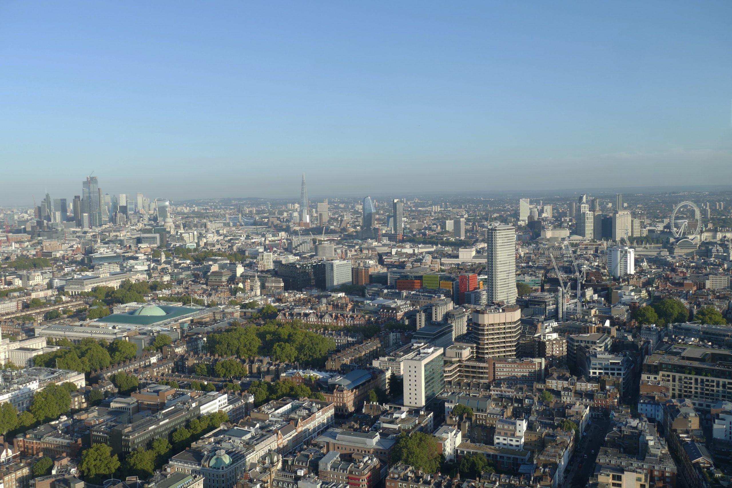 Central London birds eye view