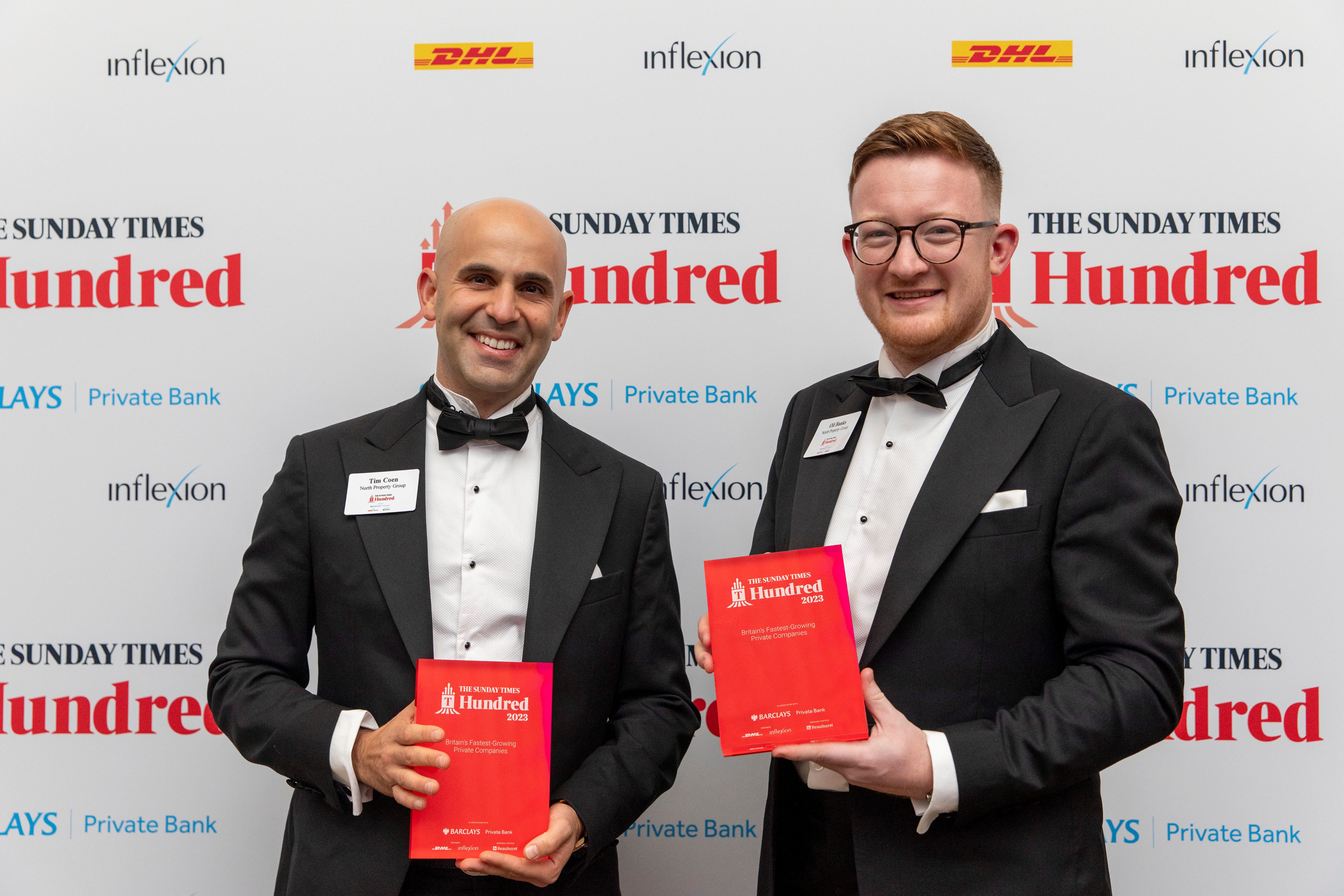 North Property Group Directors attend Sunday Times 100 awards ceremony