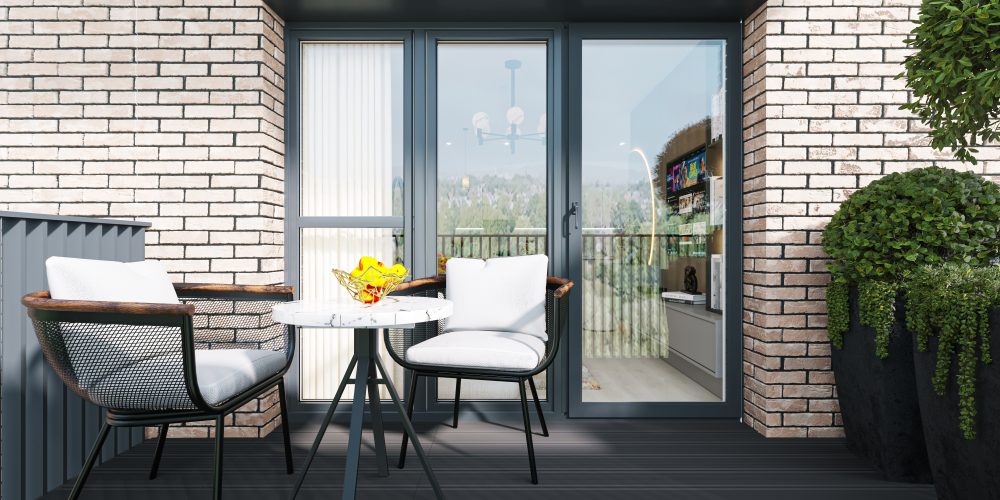Hayes 2Bed balcony
